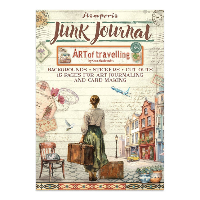 Junk Journal Aufkleber, Ausschneidebögen, Hintergründe - Art of Travelling