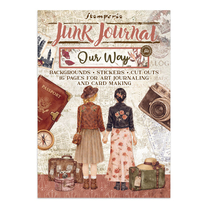 Printed Art Junk journal: stickers, cut-outs, backgrounds for Art and Craft - Our Way