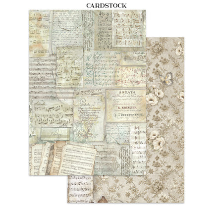 Bedruckte Art Junk Journal Fokus-Punkte für Kunst und Handwerk A5 - Symphony