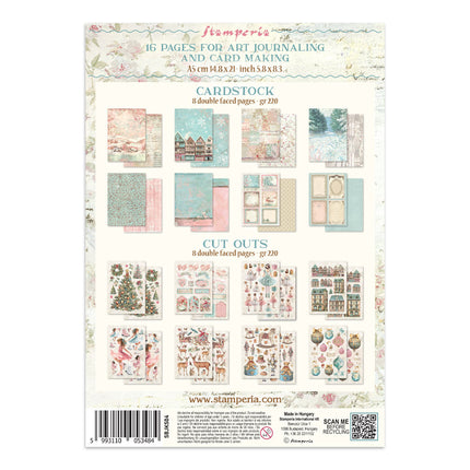Printed Art Junk Journal Focus Points for Art and Craft A5 - Winter Magic