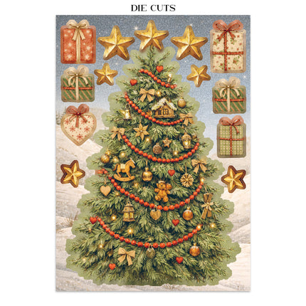Printed Art Junk Journal Focus Points for Art and Craft A5 - Silent Night