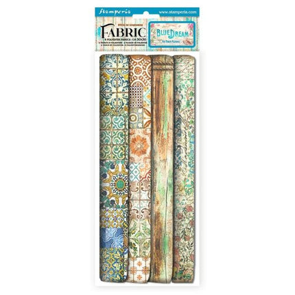 Pack 4 Stoffbögen cm 30x30 - Blue Dream