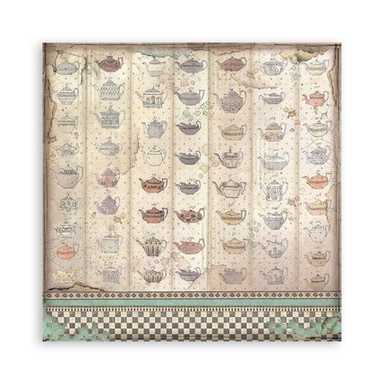 Packung 4 Stoffblätter cm 30x30 - Alice Forever