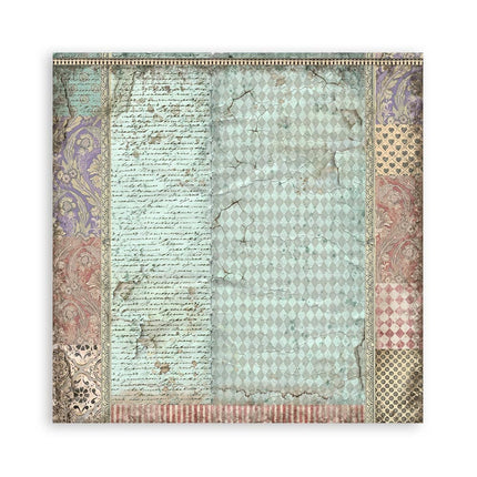 Packung 4 Stoffblätter cm 30x30 - Alice Forever