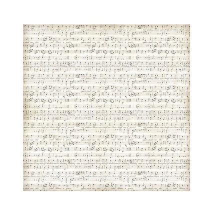 Pack 4 Stoffblätter cm 30x30 - Musik