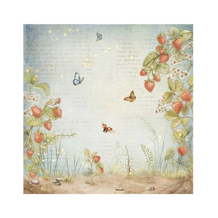 Packung 4 Stoffblätter 30x30 cm - Hidden Grove