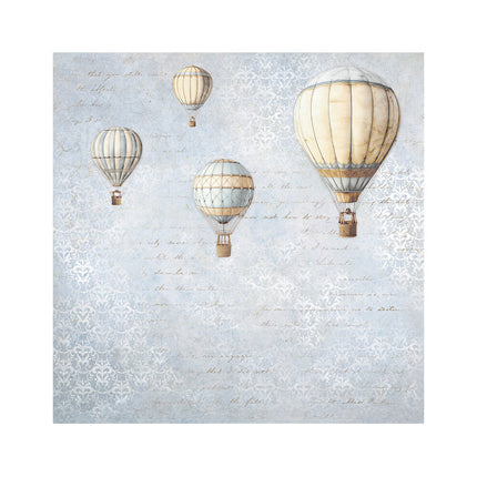 Packung 4 Stoffblätter 30x30 cm - Zeitlos
