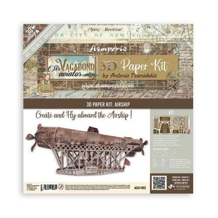 3D Papier-Kit - Sir Vagabond Aviator
