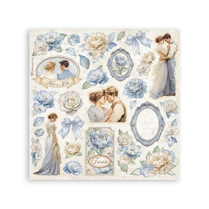 Sticker 165x165 mm 4 Blatt - Zeitlos