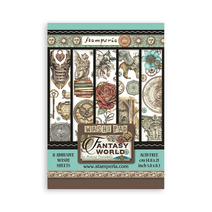 Washi-Pad 8 Blatt A5 - Sir Vagabond in Fantasy World