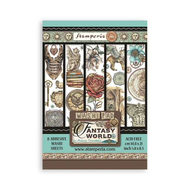 Washi-Pad 8 Blatt A5 - Sir Vagabond in Fantasy World