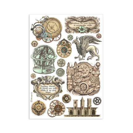 Washi-Pad 8 Blatt A5 - Sir Vagabond in Fantasy World