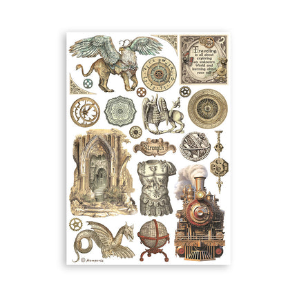 Washi-Pad 8 Blatt A5 - Sir Vagabond in Fantasy World