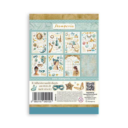 Washi-Pad 8 Blätter A5 - Maskenball