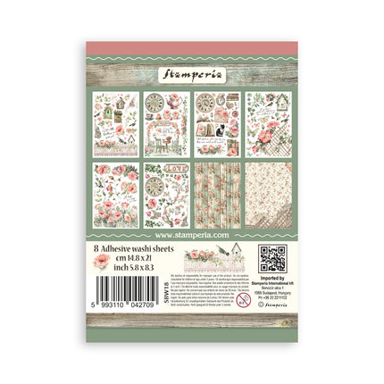 Washi-Block 8 Blatt A5 - House of Roses