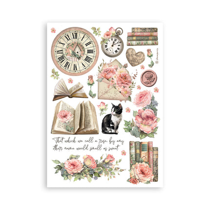 Washi-Block 8 Blatt A5 - House of Roses
