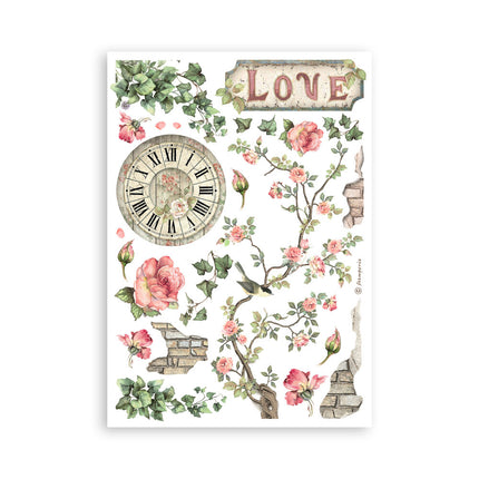 Washi-Block 8 Blatt A5 - House of Roses