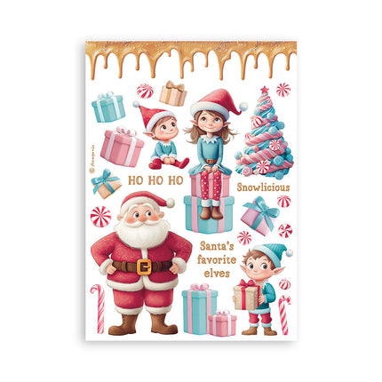 Washi-Pad 8 Blatt A5 - Candy Christmas