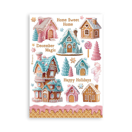 Washi-Pad 8 Blatt A5 - Candy Christmas