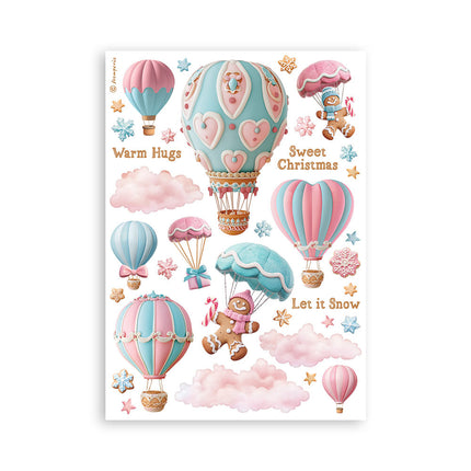 Washi-Pad 8 Blatt A5 - Candy Christmas