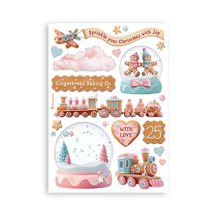 Washi-Pad 8 Blatt A5 - Candy Christmas