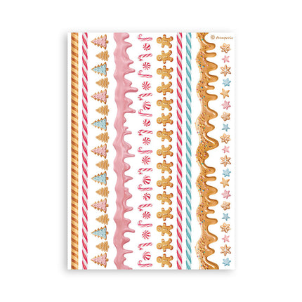 Washi-Pad 8 Blatt A5 - Candy Christmas