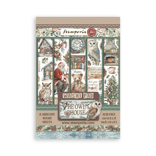 Washi-Pad 8 Blatt A5 - The Owl's House