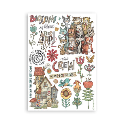 Washi-Pad 8 Blätter A5 - Furry Friends