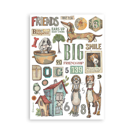 Washi-Pad 8 Blätter A5 - Furry Friends