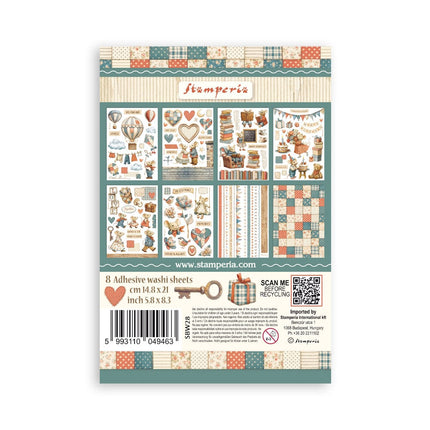 Washi Block 8 Blatt A5 - Familie  