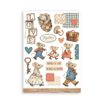 Washi Block 8 Blatt A5 - Familie  