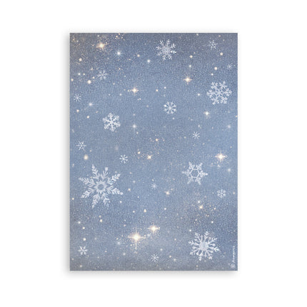 Printed Washi pad for Art and Craft A5 8 sheets - Silent Night