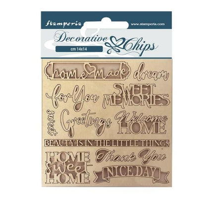 Dekorative Chips 14x14 cm - Casa Granada Zitate
