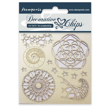 Dekorative Chips cm 14x14 Arktis