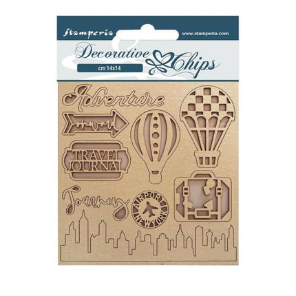 Dekorative Chips cm 14x14 - Sir Vagabond Reise
