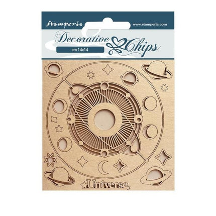 Dekorative Chips cm 14x14 - Cosmos Infinity Universum