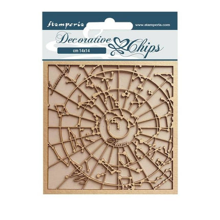 Dekorative Chips cm 14x14 - Cosmos Infinity Sternbild