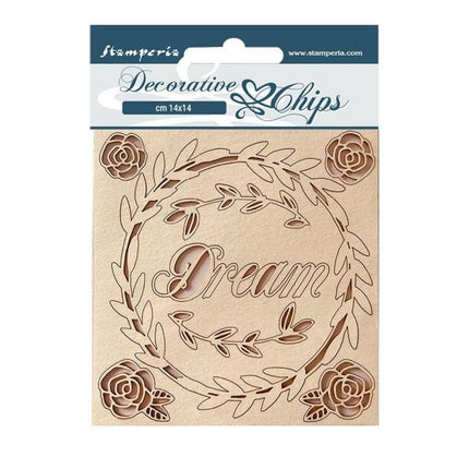Dekorative Chips cm 14x14 - Rose Parfum Traum