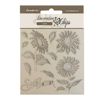 Dekorative Chips 14x14 cm - Sunflower Art