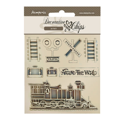 Dekorative Chips 14x14 cm - Around the world Zug