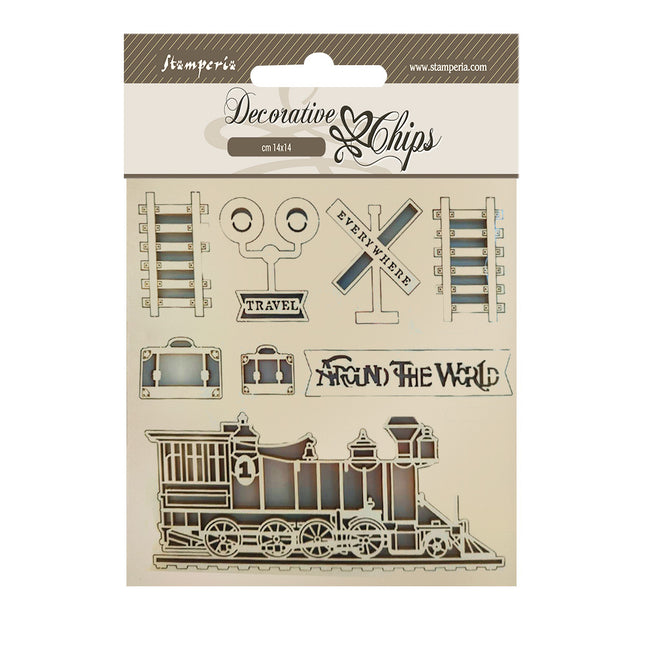 Dekorative Chips 14x14 cm - Around the world Zug