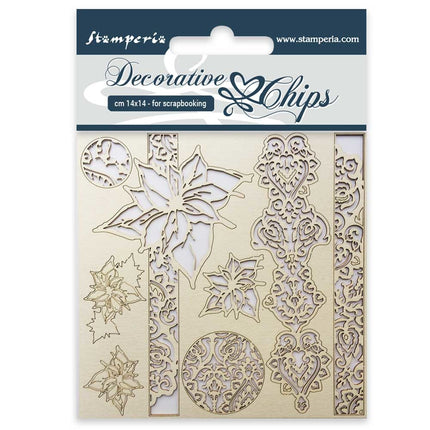 Dekorative Chips cm 14x14 Winter