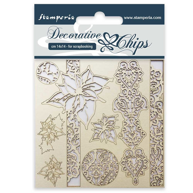 Dekorative Chips cm 14x14 Winter