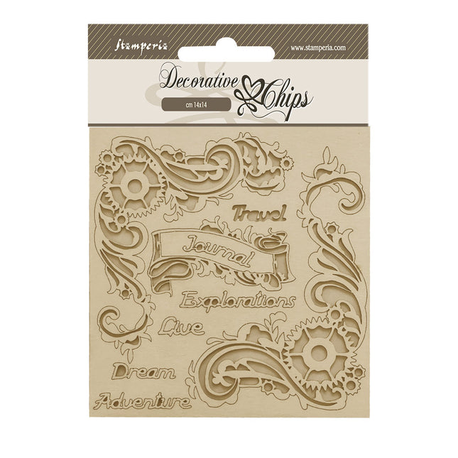 Dekorative Chips cm 14x14 - Songs of the Sea Journal