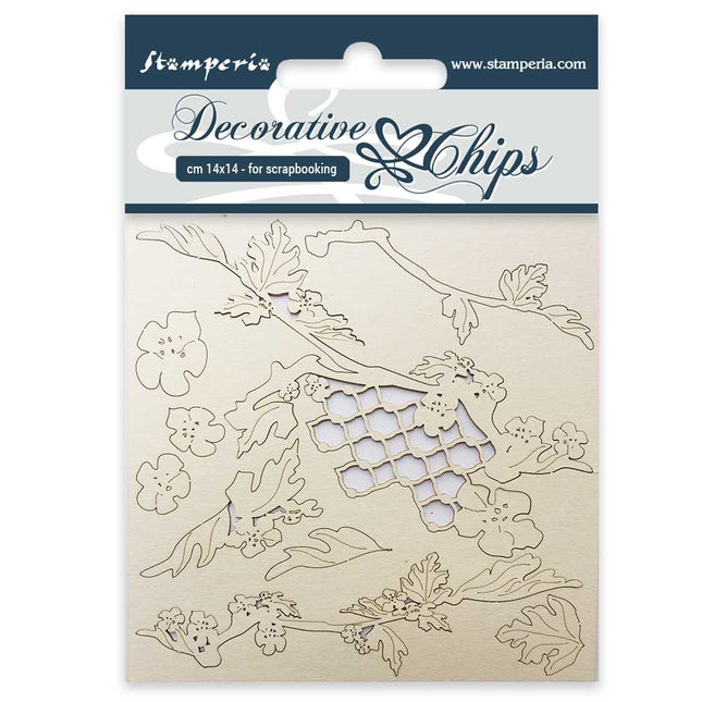 Dekorative Chips cm 14x14 Weihnachtsstern