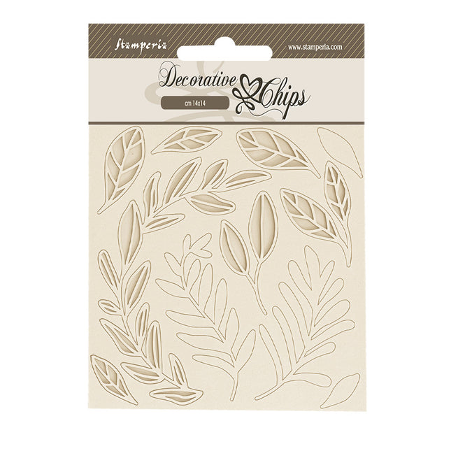 Dekorative Chips 14x14 cm - Create Happiness Secret Diary Blättermuster