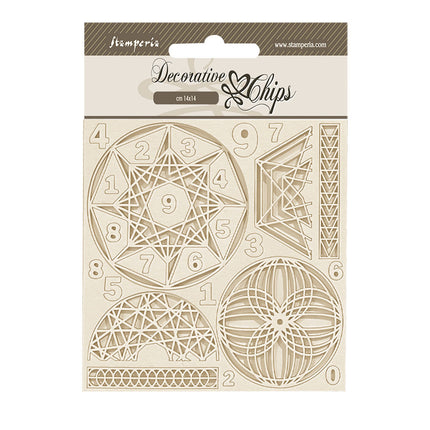 Dekorative Chips 14x14 cm - Fortune Zahlen