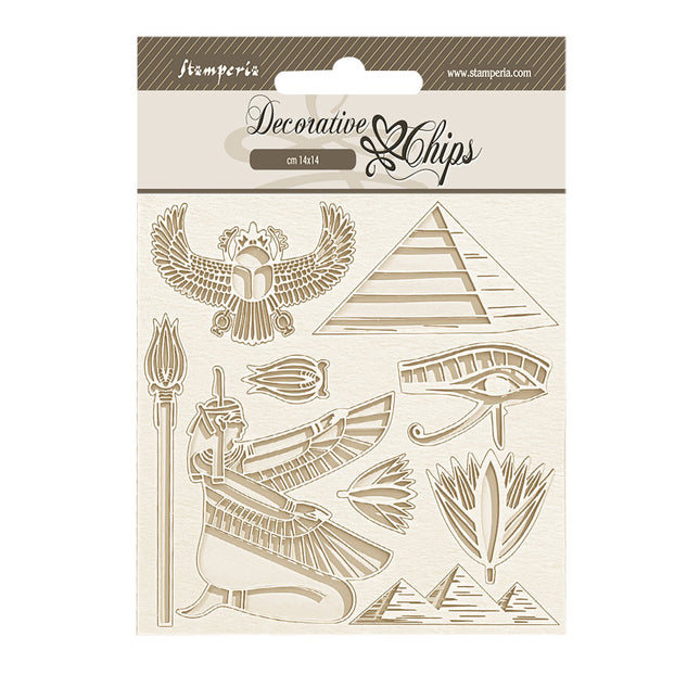 Dekorative Chips cm 14x14 - Fortune Ägypten Pyramide