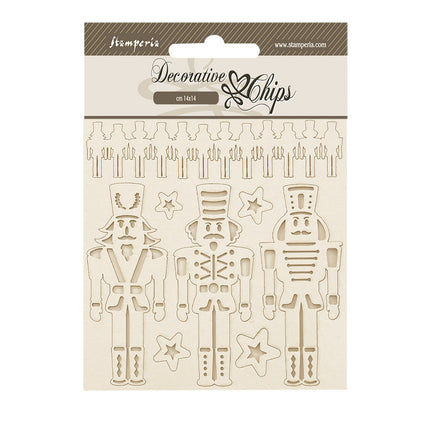 Dekorative Chips 14x14 cm - Der Nussknacker Soldaten