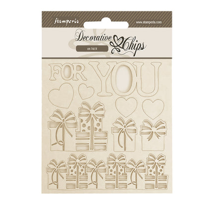 Dekorative Chips cm 14x14 - Bereit für Weihnachten für dich